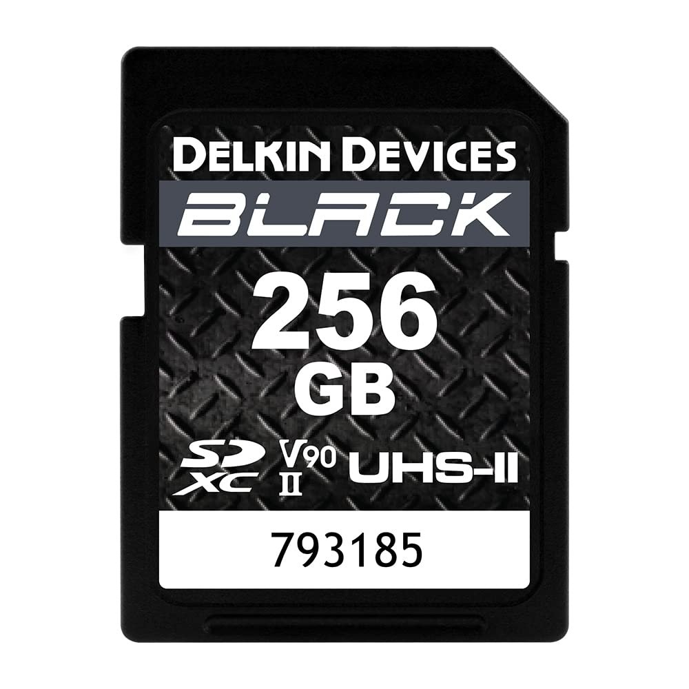 PHICOOL Delkin Devices 256GB Black UHS-II SDXC Memory Card