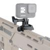 Hi-Precision Aluminum Universal Action Camera 1+1 Picatinny Rail Mount Holder for Airsoft Hunting Water Ball Paintball Toy Gun Pistol Video Recording view 2