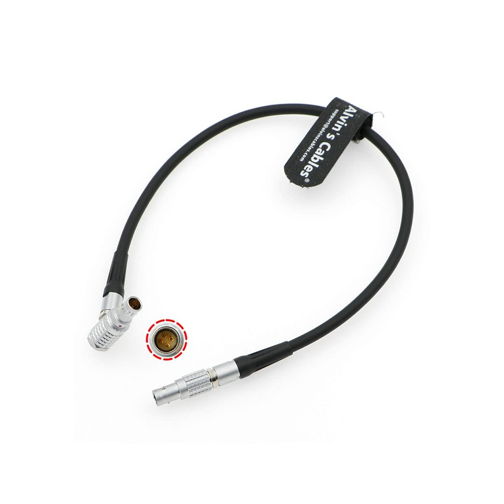 Alvin's Cables UDM-Sensor-Cable for ARRI UDM-1 Sensor Unit and Display Unit 4 Pin to Right Angle 4 Pin Cable Compatible with # K2.0006459
