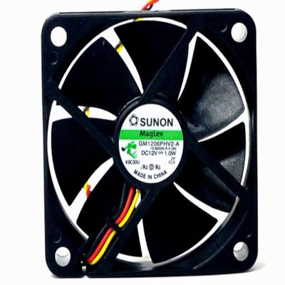 GM1206PHV2-A 60x60x15mm 12V 1.0W 3300RPM 18.6CFM 6CM 3-Wire Cooling Fan