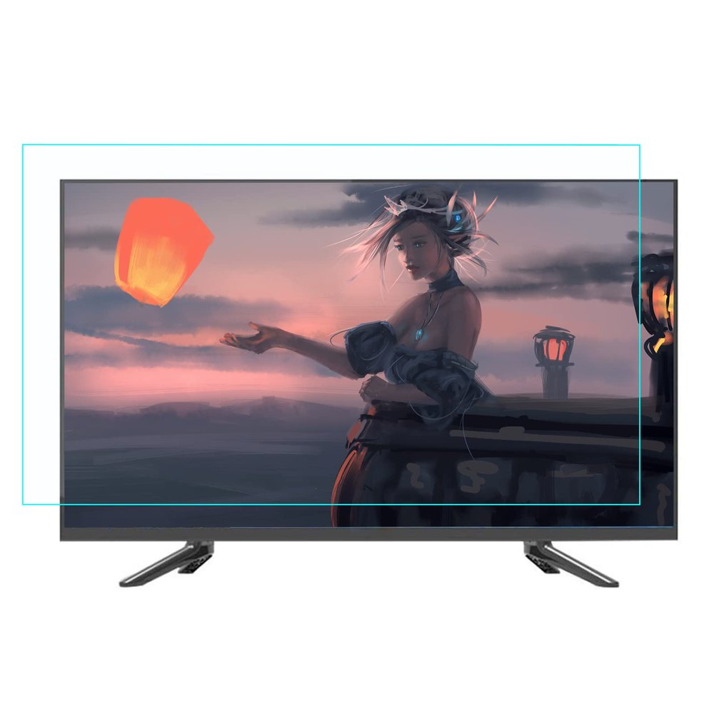 AIZYR 32-75inch Matte TV Screen Protector - Anti Glare/Anti Blue Light Filter Film - Eye Protection Reduce Eye Strain for LCD, LED &QLED 4K HDTV,39 in 856 X 478mm
