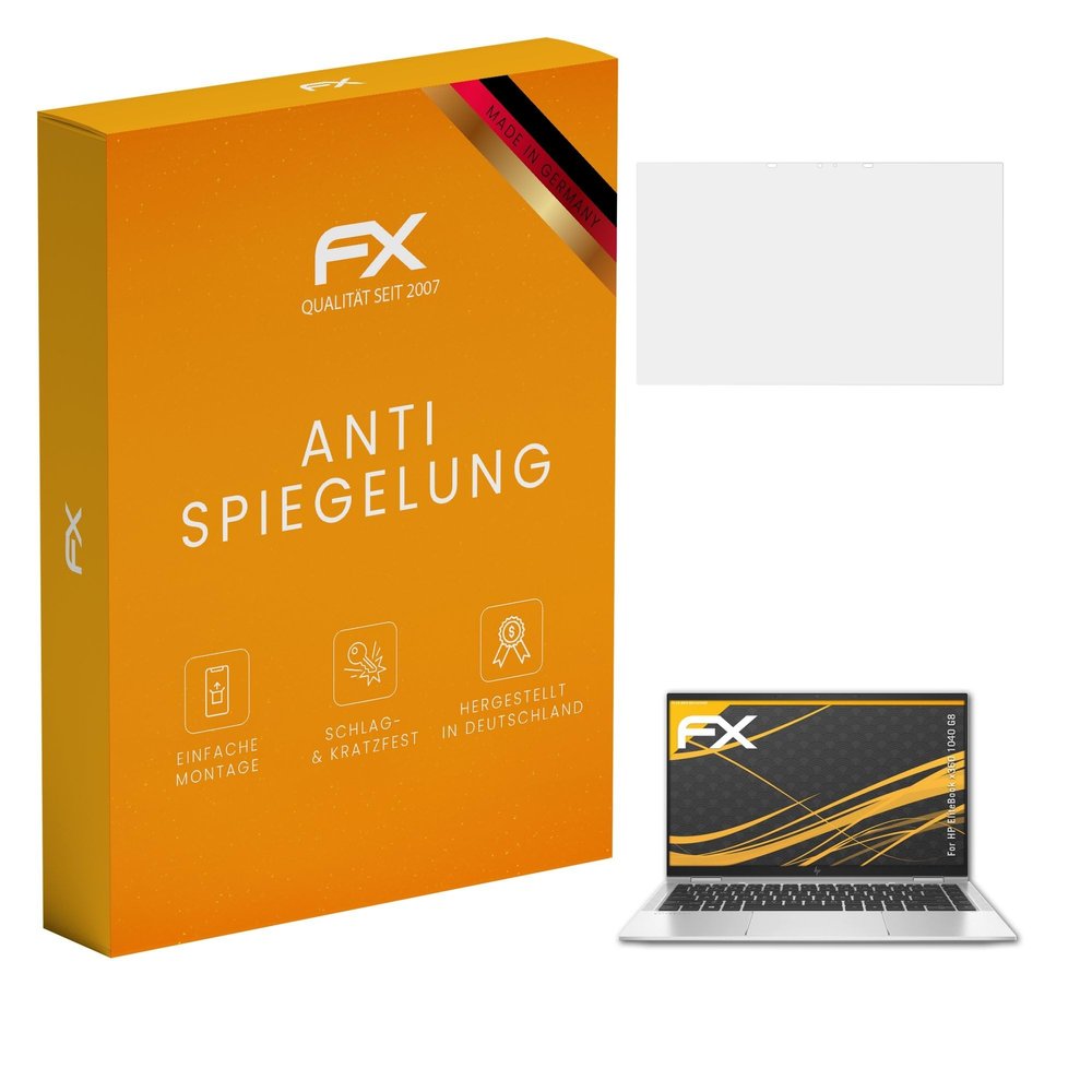 atFoliX Screen Protector compatible with HP EliteBook x360 1040 G8 Screen Protection Film, anti-reflective and shock-absorbing FX Protector Film (2X)