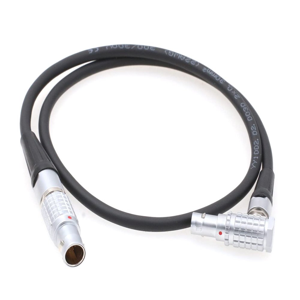 ZBLZGP Nucleus-M Wireless Focus Motor Power Cable 1B 6 Pin to Right Angle 0B 7 Pin for DJI Ronin 2 Gimbal Stabilizer
