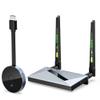 Wireless HDMI Transmitter and Receiver,Wireless HDMI 4k Extender Kit, HDMI Adapter Support 4K@30Hz, Support 2.4/5GHz Player Streaming Video/Audio from Laptop/PC/Phone to HDTV/Projector/Monitor(Silver) view 1