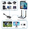 Wireless HDMI Transmitter and Receiver,Wireless HDMI 4k Extender Kit, HDMI Adapter Support 4K@30Hz, Support 2.4/5GHz Player Streaming Video/Audio from Laptop/PC/Phone to HDTV/Projector/Monitor(Silver) view 2