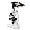 64X-2400X Monocular Optical Microscope Elementary School Children Science Experimental Biology Teaching Microscope (Color : White) view 4