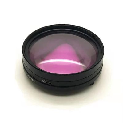 52mm Adapter + Red/Magenta Purple Diving Filter + 10X Close up Macro Underwater Color Correction Filter Kit (Color : Purple)