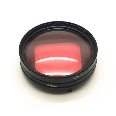 52mm Adapter + Red/Magenta Purple Diving Filter + 10X Close up Macro Underwater Color Correction Filter Kit (Color : Red)