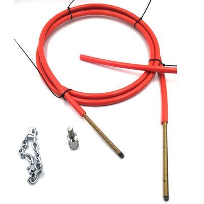 LEADFEN 8mm flexible shaft cable 5m full set cleaning chain tools DN32-40 pipe clog remover
