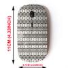 2.4G Wireless Mouse with Cute Pattern Design for All Laptops and Desktops with Nano Receiver - Black White view 2