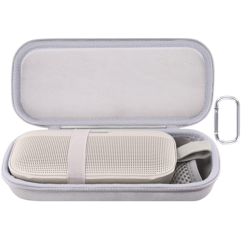 Aenllosi Hard Carrying Case Replacement for Bose New SoundLink Flex 2nd Gen/Bose SoundLink Flex Bluetooth Portable Speaker (White)