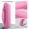 Aenllosi for JBL Flip 7/ Flip 6/ Flip 5 Protable Bluetooth Speaker Hard Case with Adjustable Shoulder Strap,Pink (Case Only) view 3
