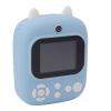 Print Digital Camera Front and Back Lens ABS Silicone Selfie Camera Toy 6 Filter Effects 1080P with Home Music (Blue) view 2