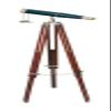 SIFAAT WORLD 62 Inches Floor Standing Admirals Solid Brass Black Leather Binocular, Fully Functional Nautical Home Decor Binoculars for Adults with Wooden Tripod Stand view 4