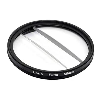 Two Half 49mm 52mm 55mm 58mm 62mm Blur Effects Camera Filter Photography Accessories Prism Nd UV Variable Object SLR FX Prism (Caliber : 49 52 55 62mm, Color : Two Half)