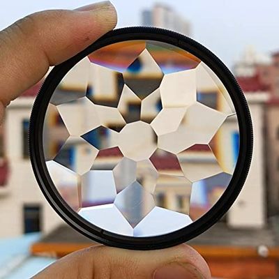 49mm 52mm 55mm 58mm 67mm Kaleidoscope Camera Filter Photography Accessories Filters Prism (Caliber : 58mm, Color : 58mm Kaleidoscope)