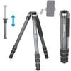 Carbon Fiber Tripod INNOREL KT324C Without Head Professional Portable Compact Travel Tripod for Digital DSLR Camera Heavy Duty Stand Support 1.28in/32.5mm Tube Max Load 55lbs/25kg with Center Column view 1