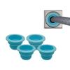 4 Pcs Drain Pipe Hose Seal Deodorant Silicone Plug, Washing Machine Drain Hose Seal Plug, for Bathroom Kitchen Laundry Pipe Sewer Seal(Blue) view 1
