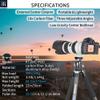 Carbon Fiber Tripod-INNOREL KT284C Professional Travel Tripod for DSLR Camera Heavy Duty Stand with 1.1in/29mm Tube Low Gravity Center 360Panoramic ballhead Max Load 44lbs/20kg Short Center Column view 2