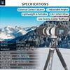 Carbon Fiber Tripod INNOREL KT324C Professional Portable Compact Travel Tripod for DSLR Camera Heavy Duty Stand Support 1.28in/32.5mm Tube with Low Gravity Center Panoramic Ball head Center Column view 2