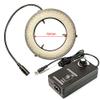 TYZK Microscope Kit 72 PCS LED Microscope White Ring Light for Microscope Illumination, Ring Lamp with Cover Adapter 90V-240V Microscope Lens Adapters view 2