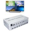 4K @ 60HZ 4 Ports KVM Switch HDMI Multi-Viewer Seamless Switch 4X1 HDMI Quad Screen Real Time Multiviewer Support Mouse Through Mode view 1