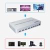 4K @ 60HZ 4 Ports KVM Switch HDMI Multi-Viewer Seamless Switch 4X1 HDMI Quad Screen Real Time Multiviewer Support Mouse Through Mode view 3