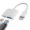 Lightning to USB Adapter OTG Cable Connector for iPhone 13 12 11 Mini Pro Max X Xs Ipad Male Converter Apple Splitter and Charger Charge Female Port Camera Keyboard Mouse Adaptador para Hub Charging view 1
