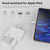 Lightning to USB Adapter OTG Cable Connector for iPhone 13 12 11 Mini Pro Max X Xs Ipad Male Converter Apple Splitter and Charger Charge Female Port Camera Keyboard Mouse Adaptador para Hub Charging view 4