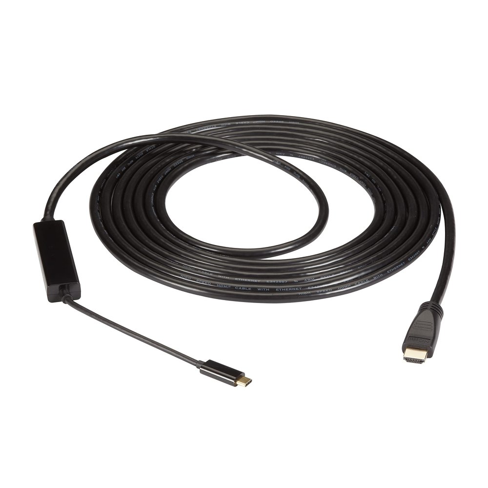 Black Box USB-C to HDMI Active Adapter Cable, 4K60, 16ft