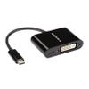 Black Box USB-C to DVI Adapter with 60W Power Delivery, 4K60, HDR view 1
