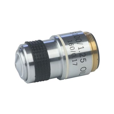 100X Biological Microscope Objectives Lens 185mm Conjugate Distance Eyepieces Accessories