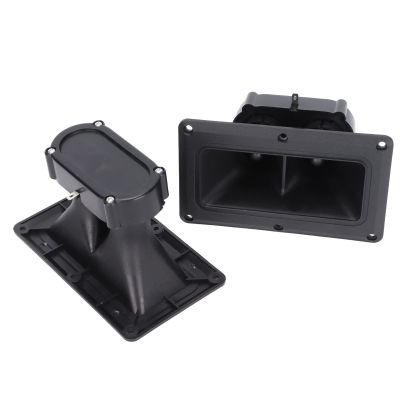 ASHATA 2PCs Wide Dispersion Horn Tweeter Wide Dispersion Horn Audio Accessories, Piezo Horn Tweeters 75/150W Drive Ceramic High Sensitivity Piezoelectric Speaker