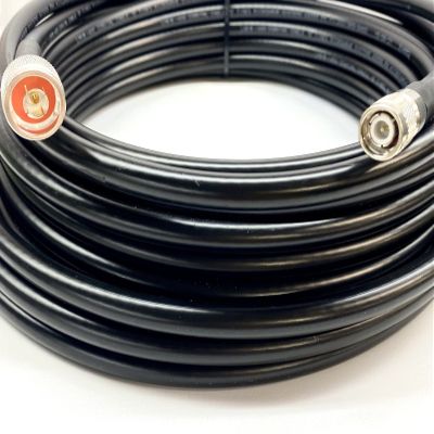 Custom Cable Connection 10 Foot TNC Male to N Male LMR400 Times Microwave 50 Ohm Coax Low Loss Antenna Cable for Ham Radio, WLAN, CB Radio and WiFi Antenna Feeders