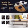 CasterMaster Rectangular Rubber Pads - 2x4 in Black, 4 Pack view 4