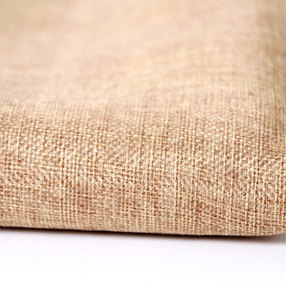 Flushbay Speaker Grill Cloth Linen Single Layer Speaker Fabric Protective Dustproof Mesh Cloth Stereo Fabric Replacement for Home Stage Speakers, Media Cabinet, KTV Box-Two Layers(100 * 146cm-Brown)