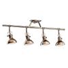 Bailey Street Home 4 Light Fixed Rail with Vintage Industrial Inspirations 11.25 inches Tall by 5.5 inches Wide-Polished Nickel Finish Vintage Industrial Rail Light 147-Bel-555168 view 2