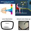 willochra Diamond Cat Eye Bifocal Blue Light Blocking Reading Glasses for Women, round Computer Readers Eye Strain adjustable Reader (gold Colorful, 0 magnification) view 2