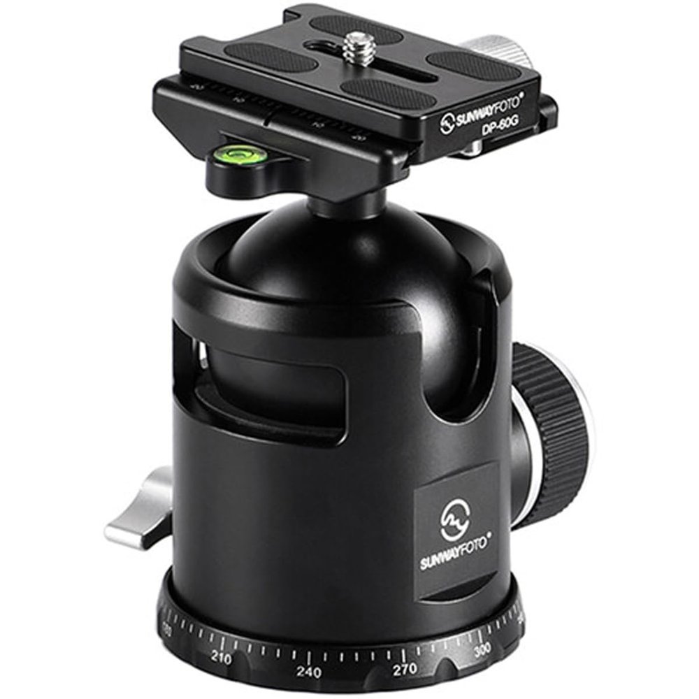 SUNWAYFOTO Epic EB-52 52mm Tripod Ball Head & QR Plate Arca/RRS Compatible Sunway
