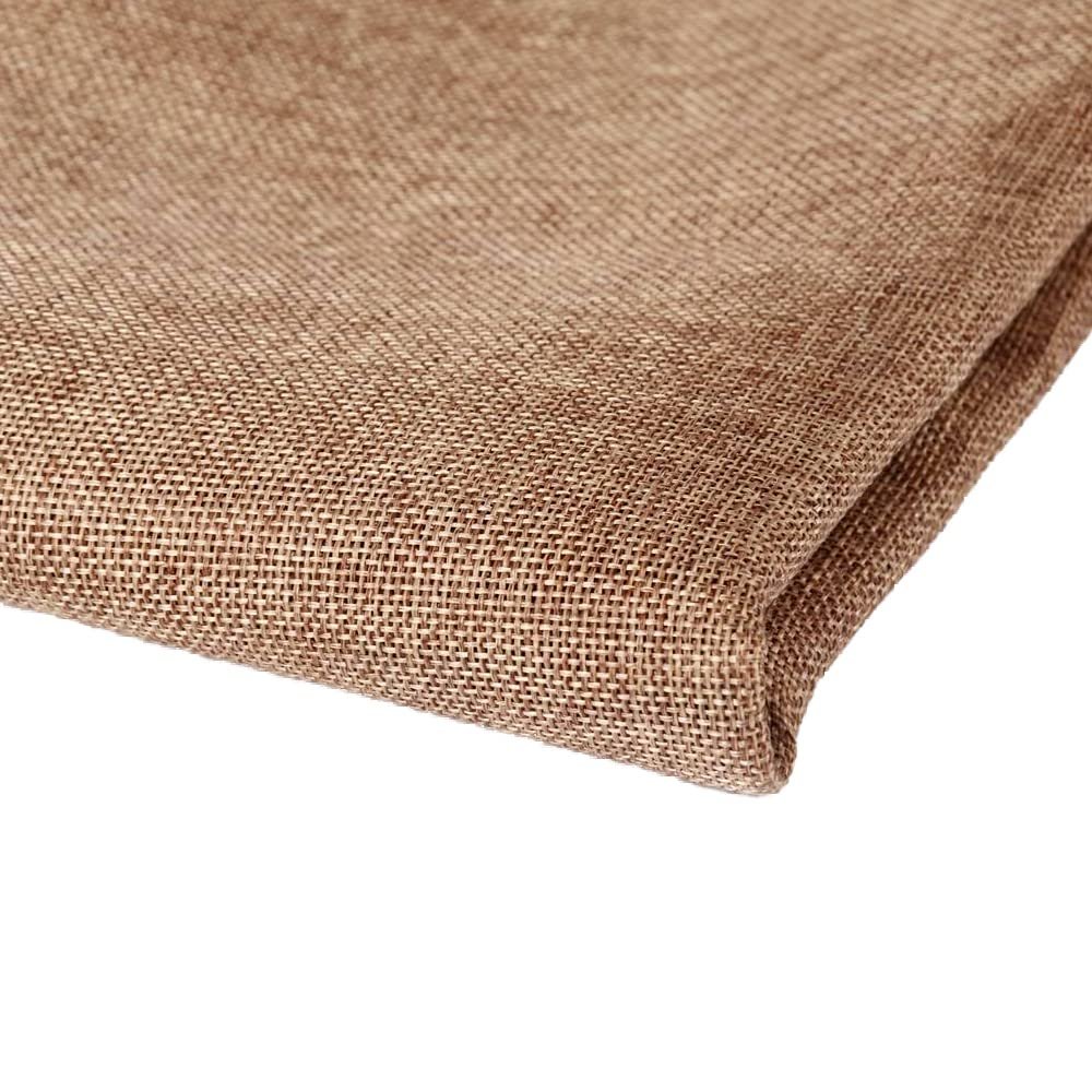 Flushbay Speaker Grill Cloth Linen Single Layer Speaker Fabric Protective Dustproof Mesh Cloth Stereo Fabric Replacement for Home Stage Speakers, Media Cabinet, KTV Box (Brown, 50 * 146cm)