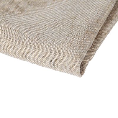 Flushbay Speaker Grill Cloth Linen Single Layer Speaker Fabric Protective Dustproof Mesh Cloth Stereo Fabric Replacement for Home Stage Speakers, Media Cabinet, KTV Box (Beige, 50 * 146cm)