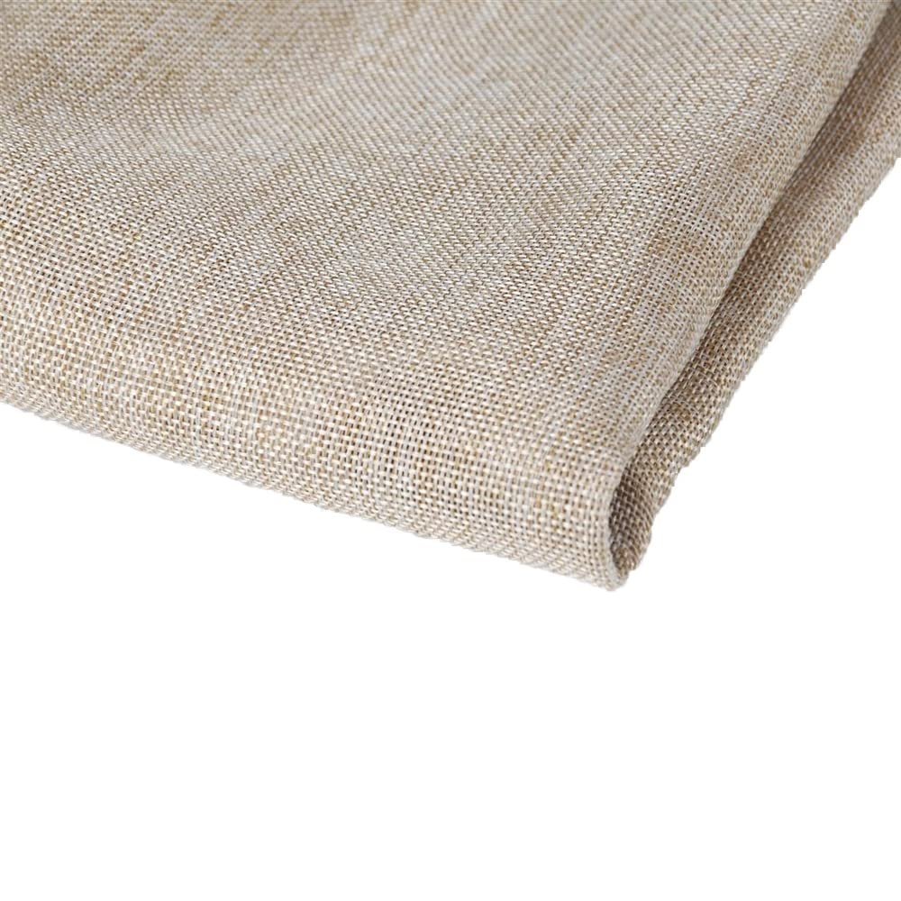 Flushbay Speaker Grill Cloth Linen Single Layer Speaker Fabric Protective Dustproof Mesh Cloth Stereo Fabric Replacement for Home Stage Speakers, Media Cabinet, KTV Box (Beige, 50 * 146cm)