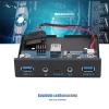4071-3008 Soft Drive Front Panel 5Gbps, 3.5Inch USB 3.1 Floppy Disk Drive Front Panel, Type C Interface Plugged, High Fidelity Audio Interface with a Separate Switch view 2