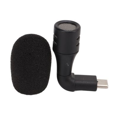bizofft Mini Plug and Play USB C Mic, Smartphone Video Mini Microphone High Sensitivity for Video Conference