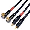 CNCESS CESS-167-3f RCA Right Angle to Straight Type Male to Male Preamp Jumpers Patch Cable, 2 Pack (3 Feet) view 2