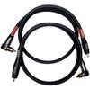 CNCESS CESS-167-3f RCA Right Angle to Straight Type Male to Male Preamp Jumpers Patch Cable, 2 Pack (3 Feet) view 3