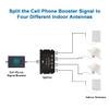Wide-Band 4 Way Splitter N Type Female-50 Ohm Cellular Signal Splitter for 4G/LTE System by XRDS-RF (NOT for TV) view 4