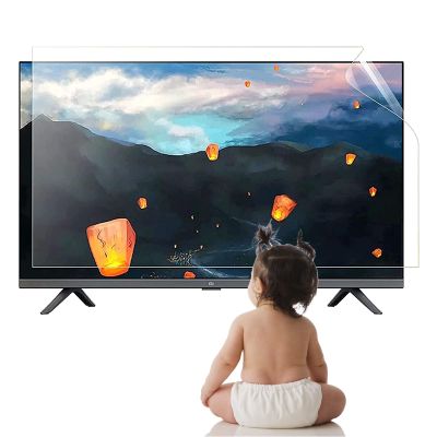 AIZYR TV Screen Protector for Eye Protection, Anti Glare/Anti Blue Light Filter Film for LCD, LED, 4K OLED & QLED HDTV (High Transparency),32 in 704 X 395mm