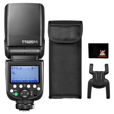 GODOX TT685II-S TTL Camera Flash 1/8000sHSS GN60 0.1-2.6s Recycle Time,Full Power Flashes 290 Times,20-200mm Flash Coverage,Suitable for Sony Cameras,Quick-Release Lock,TCM Instant Conversion