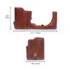 MegaGear Ever Ready Genuine Leather Camera Half Case Compatible with Sony ZV-E10 (Brown) view 3
